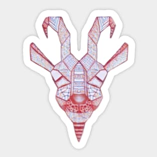 Geometrical Goat Sticker